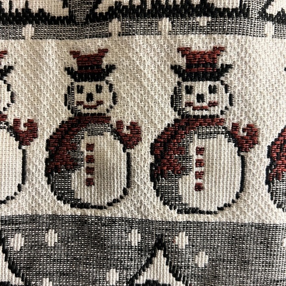 BEDFORD FAIR LIFESTYLES WINTER SCENE EVERGREEN SNOWMAN JACKET SIZE LARGE - Picture 4 of 9